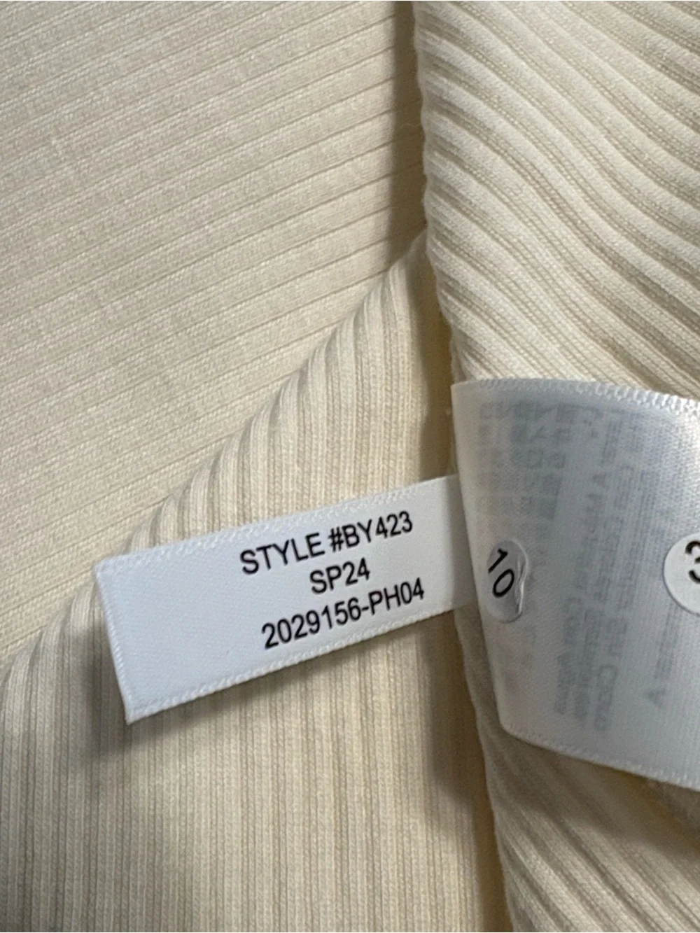 J. Crew Vintage Rib Ruffle Boatneck Tank Top Size 2X Cream - Picture 8 of 8